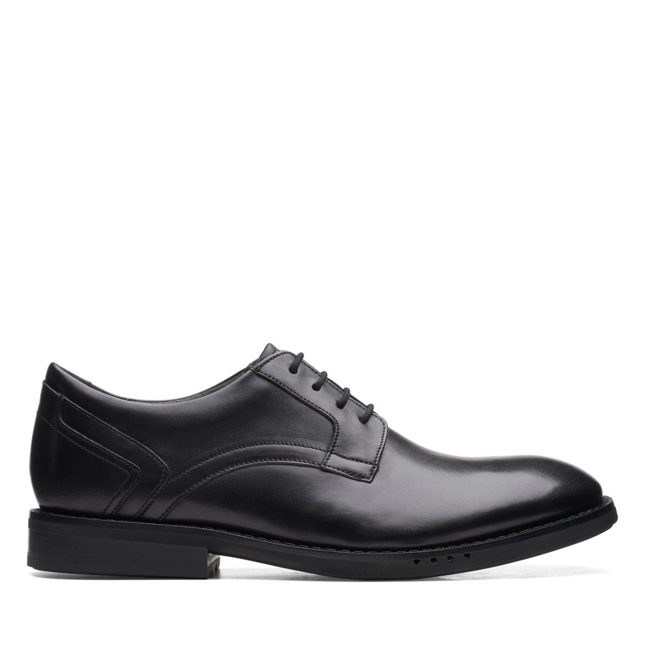 Clarks Un Hugh Lace Black Leather 1 Clarks Un Hugh Lace Black Leather