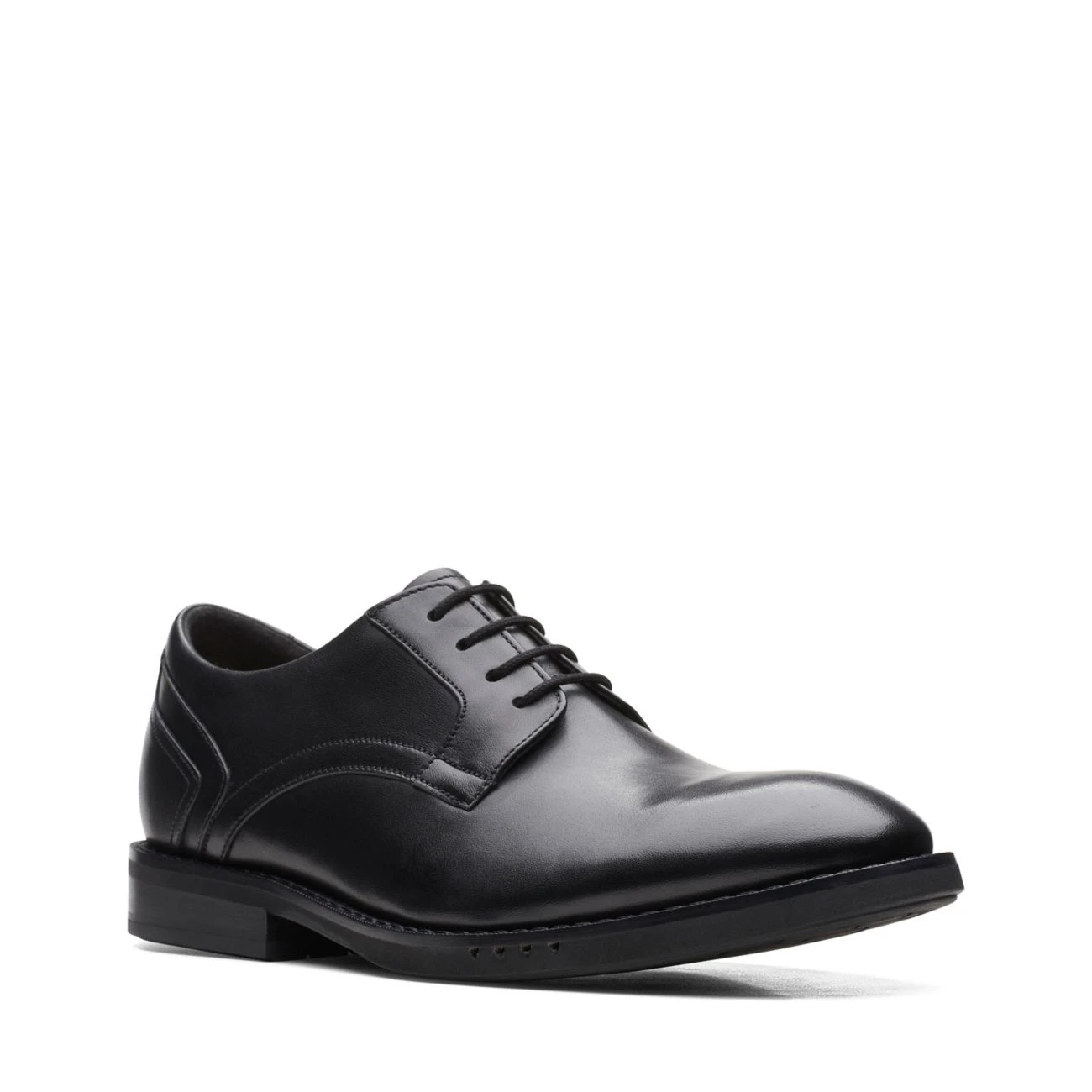 Clarks Un Hugh Lace Black Leather 4 Clarks Un Hugh Lace Black Leather - Image 4