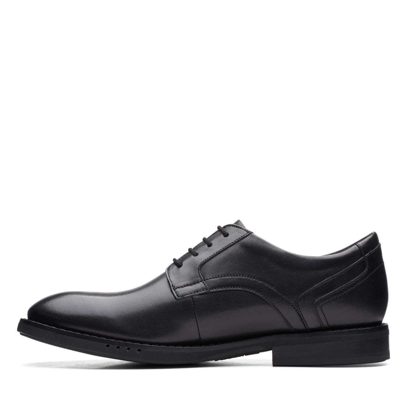 Clarks Un Hugh Lace Black Leather 7 Clarks Un Hugh Lace Black Leather - Image 7