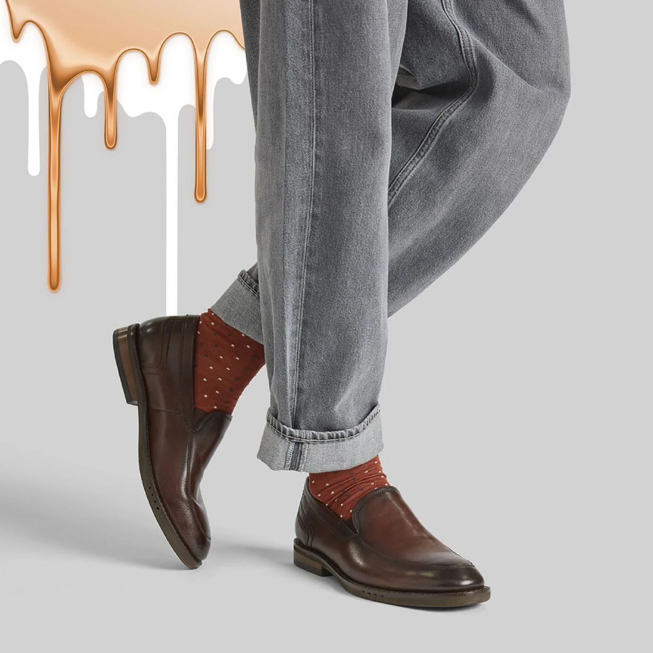 Clarks Un Hugh Lace Brown Leather 2 Clarks Un Hugh Lace Brown Leather - Image 2