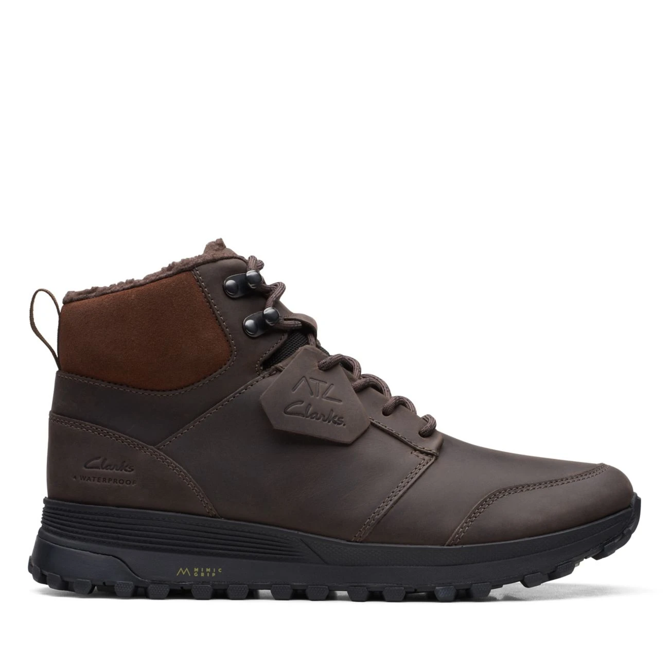 Clarks ATL Trek Up Waterproof Brown Warmlined Leather 1 Clarks ATL Trek Up Waterproof Brown Warmlined Leather