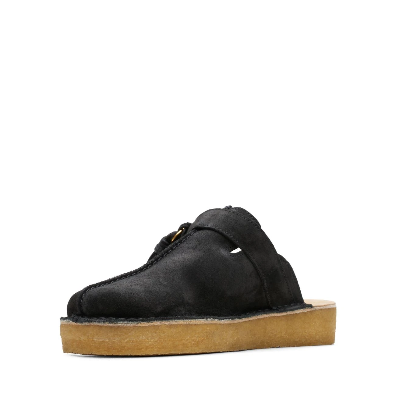 Clarks Trek Mule Black Suede Warmlined 4 Clarks Trek Mule Black Suede Warmlined - Image 4