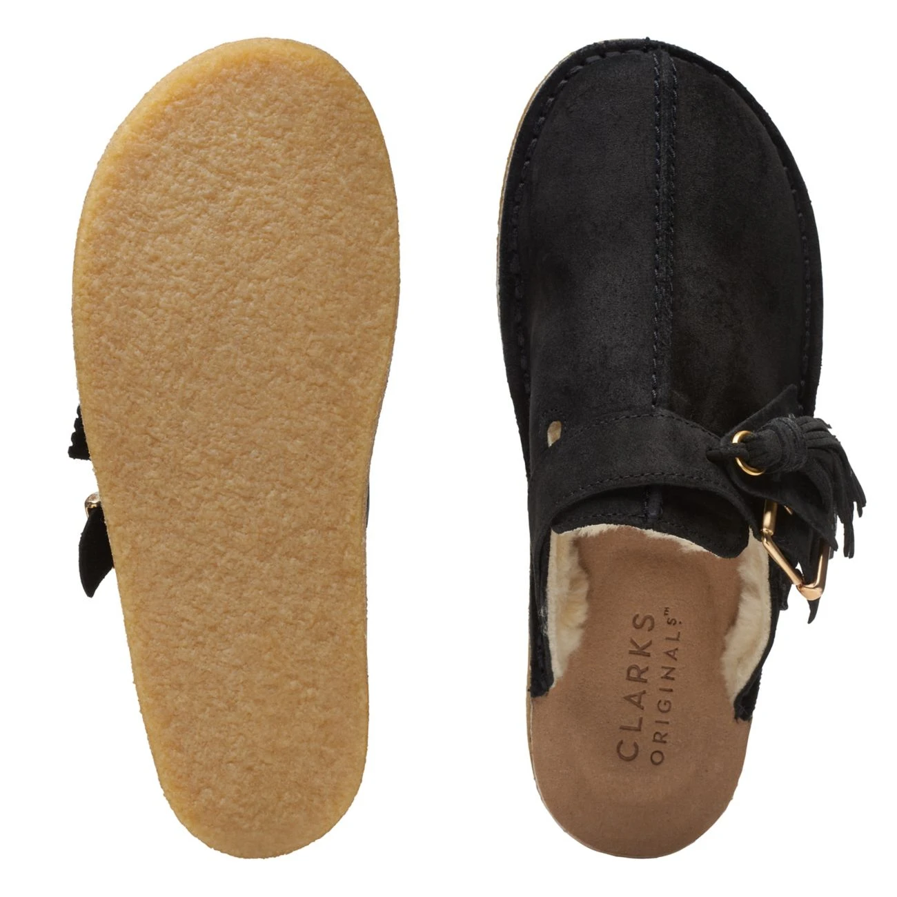 Clarks Trek Mule Black Suede Warmlined 7 Clarks Trek Mule Black Suede Warmlined - Image 7