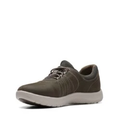 Clarks Adella Stroll Dark Olive Txt -Clarks Step Deals Store 26168949 W 4