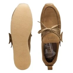 Clarks 8th St Maycliffe Dark Khaki Suede -Clarks Step Deals Store 26169456 W 7