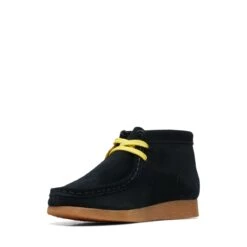 Clarks Wallabee Mist Older Black Print -Clarks Step Deals Store 26169543 W 4