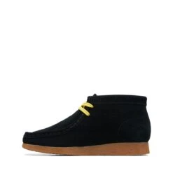 Clarks Wallabee Mist Older Black Print -Clarks Step Deals Store 26169543 W 5