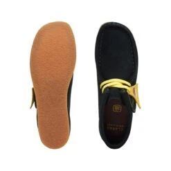 Clarks Wallabee Mist Older Black Print -Clarks Step Deals Store 26169543 W 7