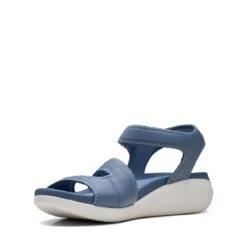 Clarks Glide Hi Shore Denim Blue -Clarks Step Deals Store 26169742 W 4