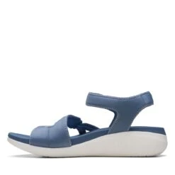 Clarks Glide Hi Shore Denim Blue -Clarks Step Deals Store 26169742 W 5