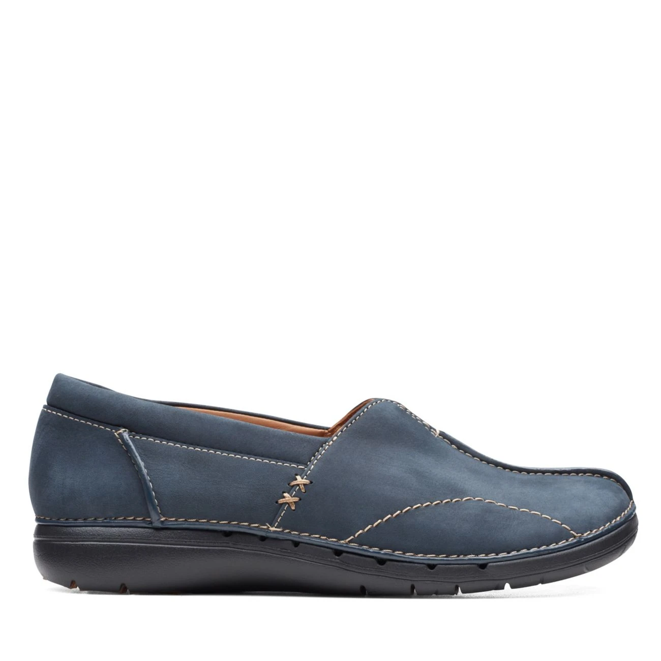 Clarks Un Loop Stride Navy Nubuck 1 Clarks Un Loop Stride Navy Nubuck