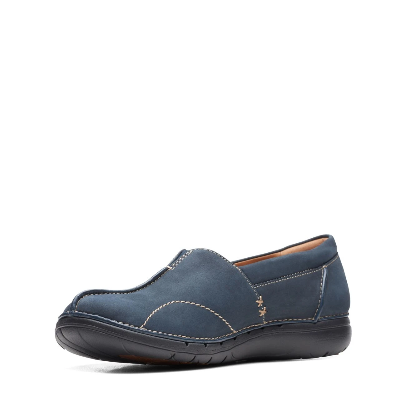 Clarks Un Loop Stride Navy Nubuck 4 Clarks Un Loop Stride Navy Nubuck - Image 4