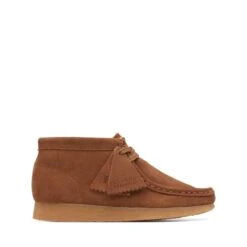 Clarks Wallabee Boot Older Cola Suede