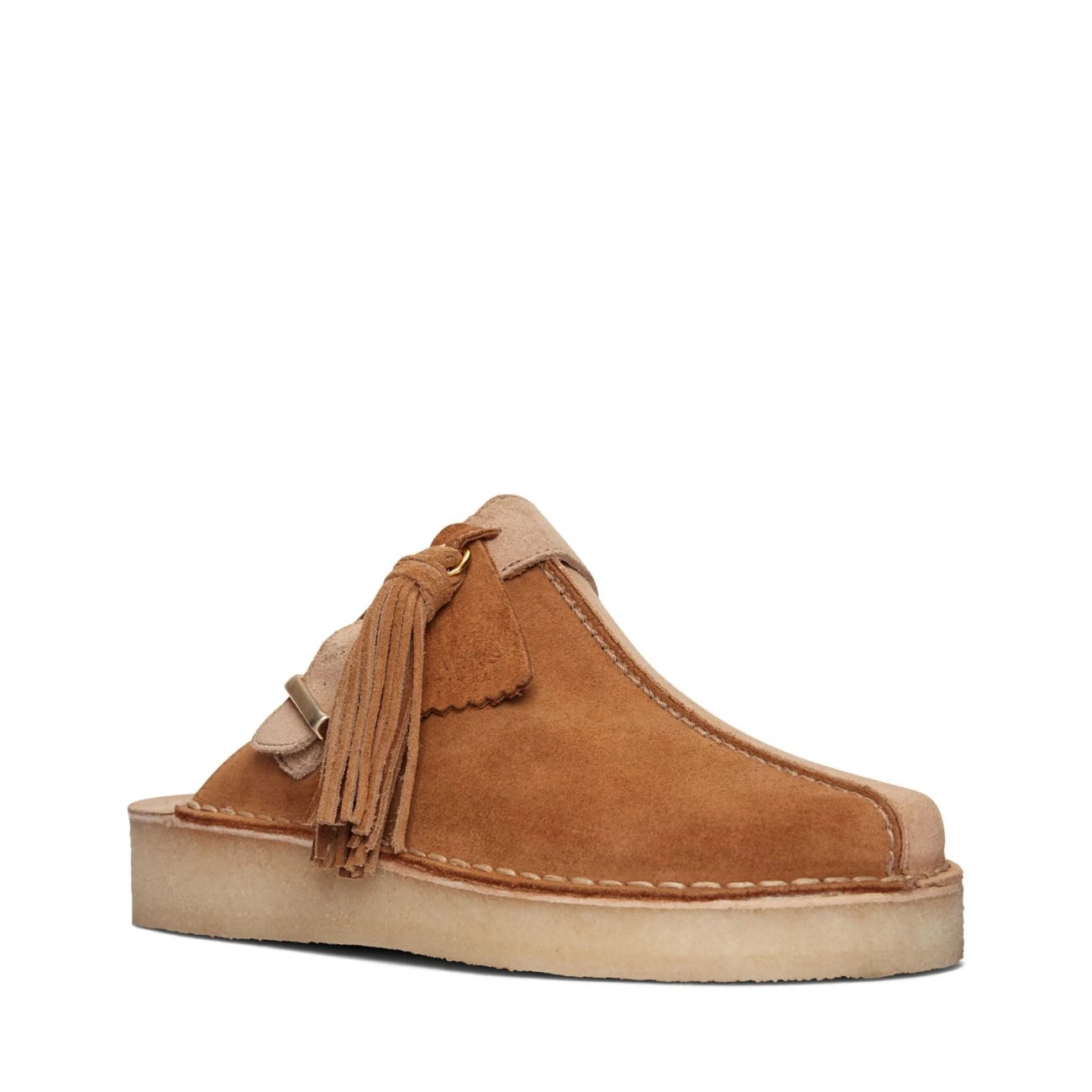 Clarks Trek Mule Light Tan Combi 2 Clarks Trek Mule Light Tan Combi - Image 2