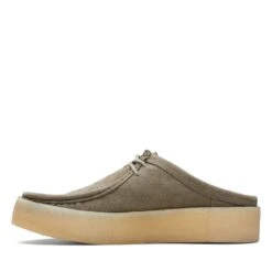 Clarks Wallabee Cup Lo Olive Eco Lea -Clarks Step Deals Store 26170085 W 5
