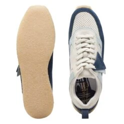 Clarks 8th St Lockhill Dark Blue Combi -Clarks Step Deals Store 26170099 W 7