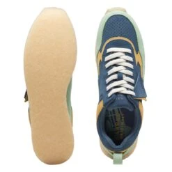 Clarks 8th St Lockhill Blue/Green -Clarks Step Deals Store 26170103 W 7