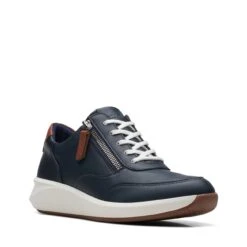 Clarks Un Rio Zip Navy Combination -Clarks Step Deals Store 26170213 W 2