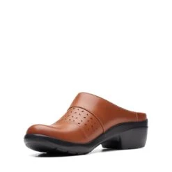 Clarks Angie Maye Dark Tan Leather -Clarks Step Deals Store 26170515 W 4