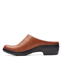 Clarks Angie Maye Dark Tan Leather -Clarks Step Deals Store 26170515 W 5