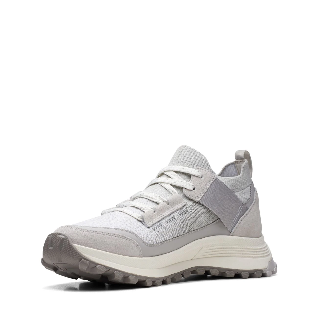 Clarks ATL Trek Knit Waterproof Light Grey Combination 4 Clarks ATL Trek Knit Waterproof Light Grey Combination - Image 4