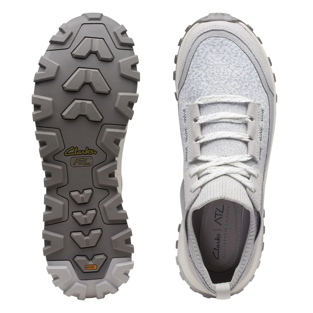 Clarks ATL Trek Knit Waterproof Light Grey Combination 7 Clarks ATL Trek Knit Waterproof Light Grey Combination - Image 7