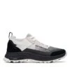 Clarks ATL Trek Knit Waterproof Off White Text