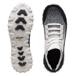 Clarks ATL Trek Knit Waterproof Off White Text -Clarks Step Deals Store 26170573 W 7