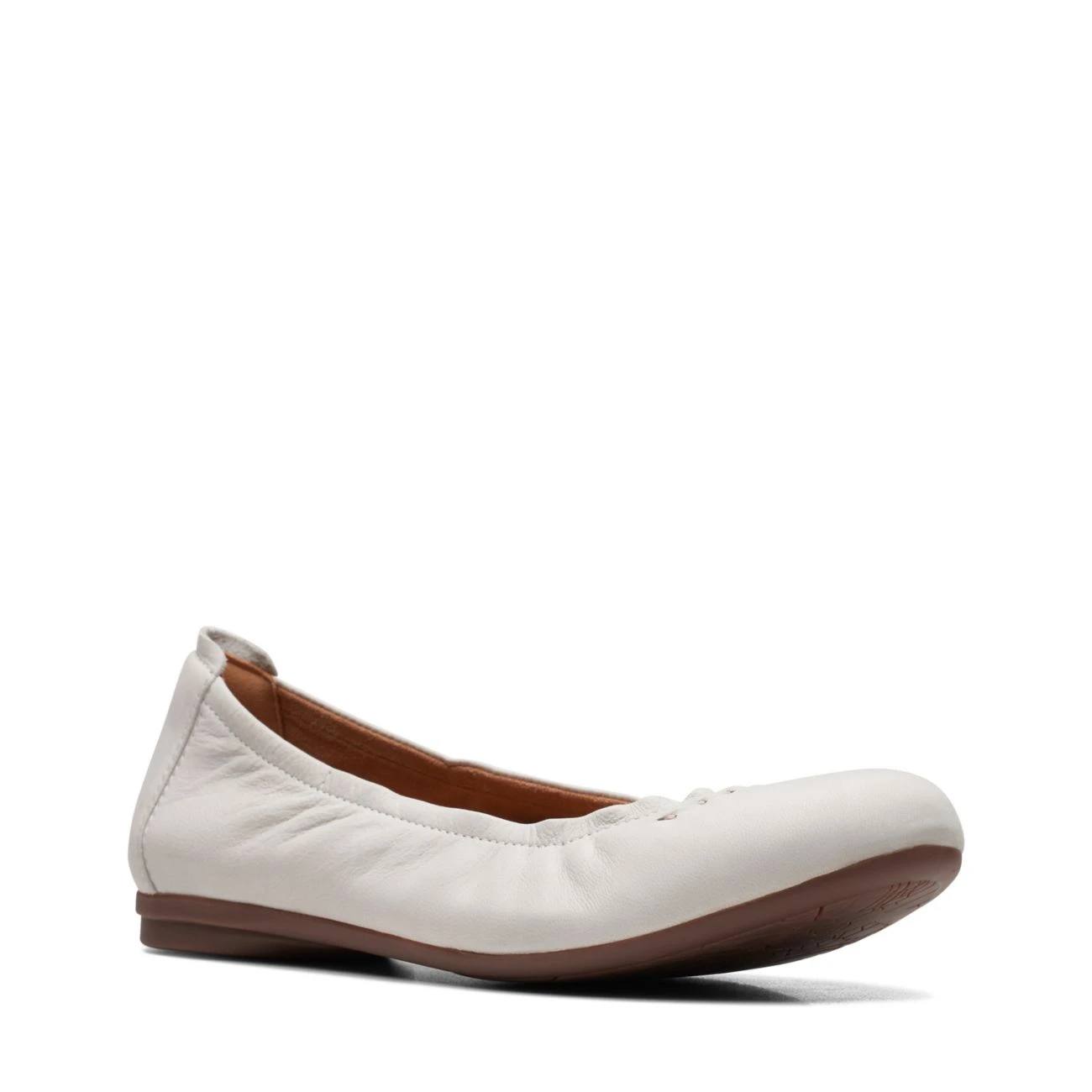 Clarks Rena Hop White Leather 2 Clarks Rena Hop White Leather - Image 2
