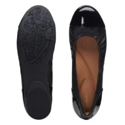 Clarks Rena Jazz Black Leather -Clarks Step Deals Store 26170592 W 7