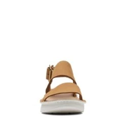 Clarks Velhill Strap Light Tan Nubuck -Clarks Step Deals Store 26170823 W 3