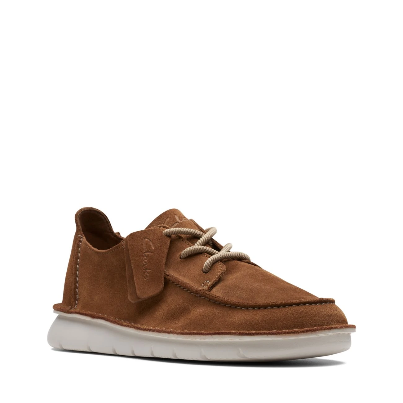 Clarks Colehill Seam Dark Tan Suede 2 Clarks Colehill Seam Dark Tan Suede - Image 2