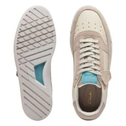 Clarks Craft Court Lace Sand Combi -Clarks Step Deals Store 26170933 W 7
