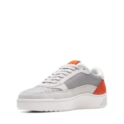 Clarks Craft Court Lace Grey Combination -Clarks Step Deals Store 26170937 W 4