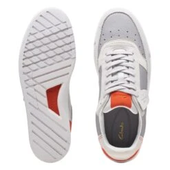 Clarks Craft Court Lace Grey Combination -Clarks Step Deals Store 26170937 W 7