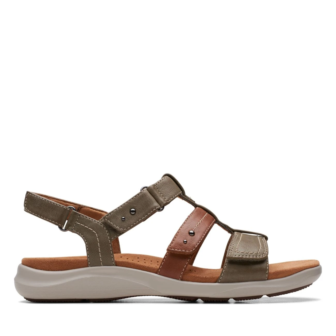 Clarks Kitly Step Olive Combination 1 Clarks Kitly Step Olive Combination