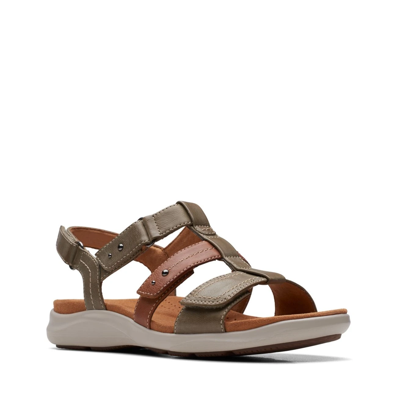 Clarks Kitly Step Olive Combination 2 Clarks Kitly Step Olive Combination - Image 2