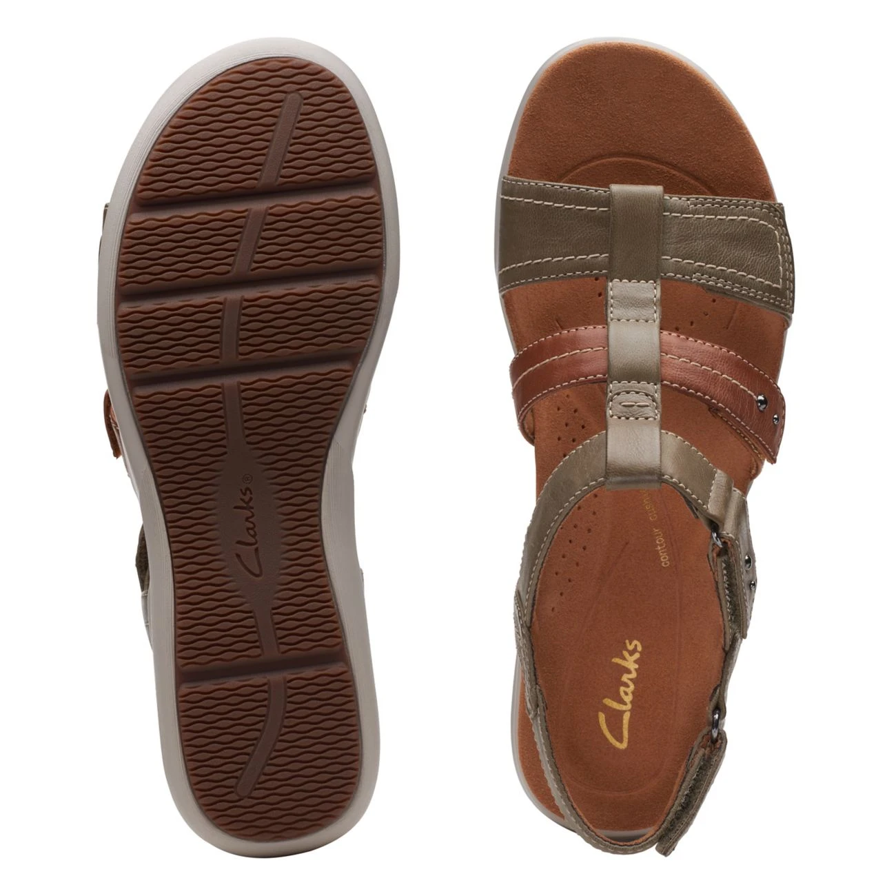 Clarks Kitly Step Olive Combination 7 Clarks Kitly Step Olive Combination - Image 7