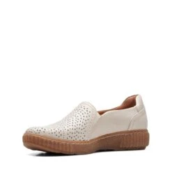 Clarks Magnolia Aster White Leather -Clarks Step Deals Store 26171002 W 4