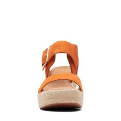 Clarks Kimmei Hi Strap Orange Suede -Clarks Step Deals Store 26171010 W 3