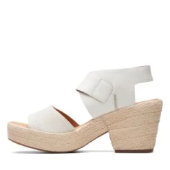 Clarks Kimmei Hi Strap White Combi -Clarks Step Deals Store 26171012 W 5