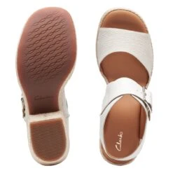 Clarks Kimmei Hi Strap White Combi -Clarks Step Deals Store 26171012 W 7
