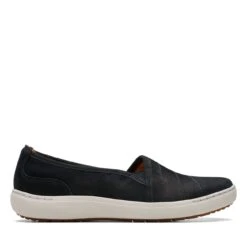 Clarks Nalle Violet Black Leather