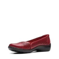 Clarks Cora Iris Red Leather -Clarks Step Deals Store 26171165 W 4