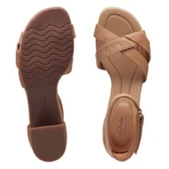 Clarks Desirae Lily Light Tan Leather -Clarks Step Deals Store 26171173 W 7