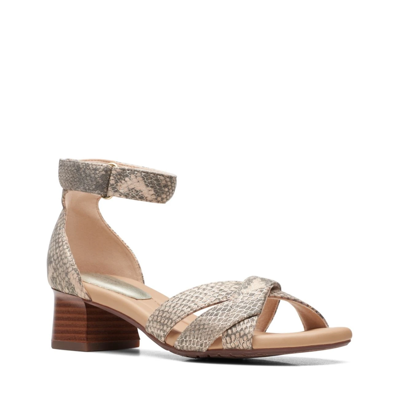 Clarks Desirae Lily Beige Metallic 2 Clarks Desirae Lily Beige Metallic - Image 2