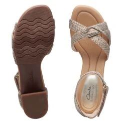 Clarks Desirae Lily Beige Metallic 13 Clarks Desirae Lily Beige Metallic -Clarks Step Deals Store 26171174 W 7