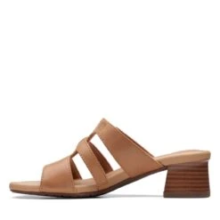 Clarks Desirae Palm Light Tan Leather -Clarks Step Deals Store 26171179 W 5