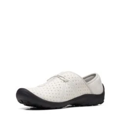 Clarks Fiana Braley White Leather -Clarks Step Deals Store 26171205 W 4