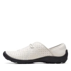 Clarks Fiana Braley White Leather -Clarks Step Deals Store 26171205 W 5